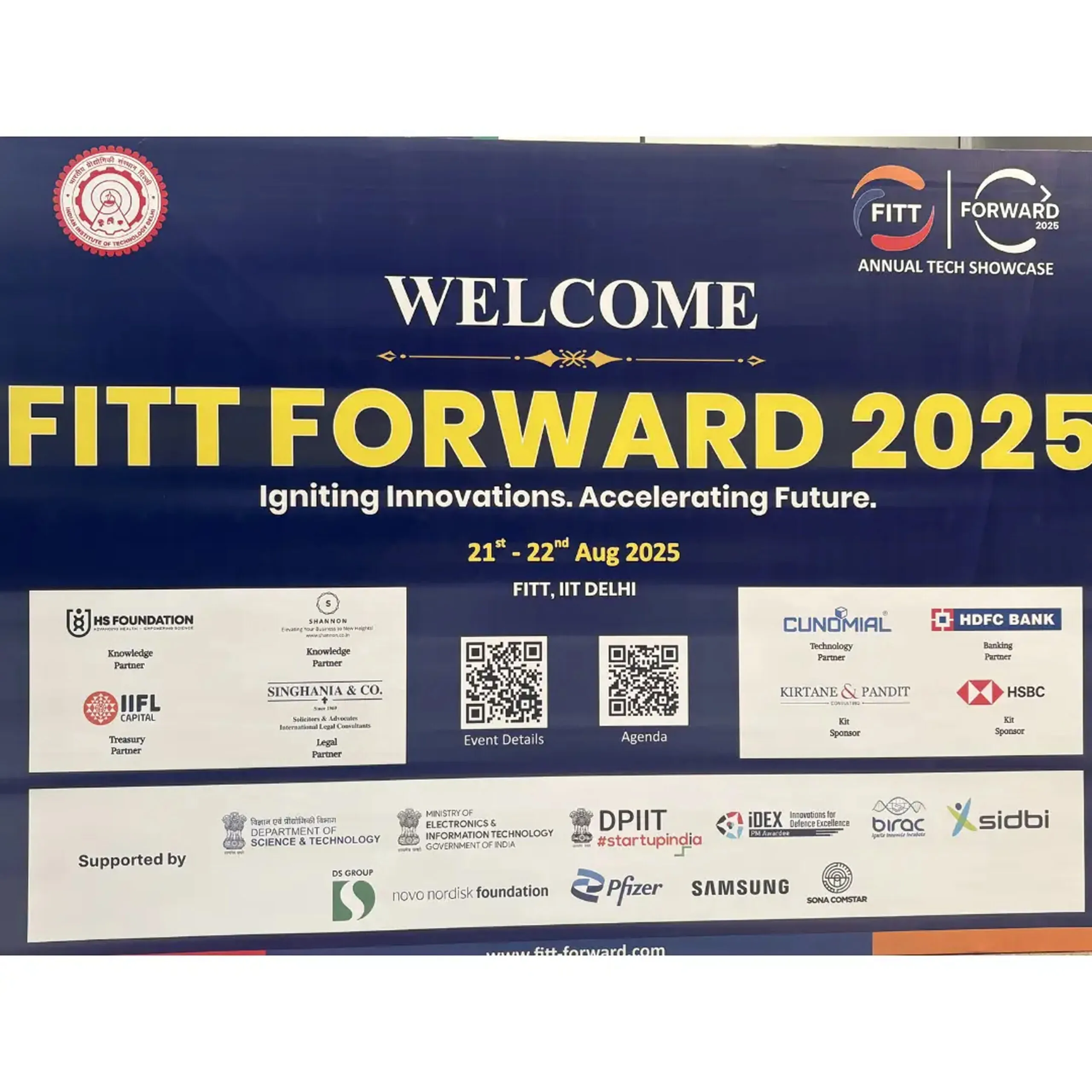 Opening session at FITT Forward 2025, IIT Delhi Research & Innovation Park