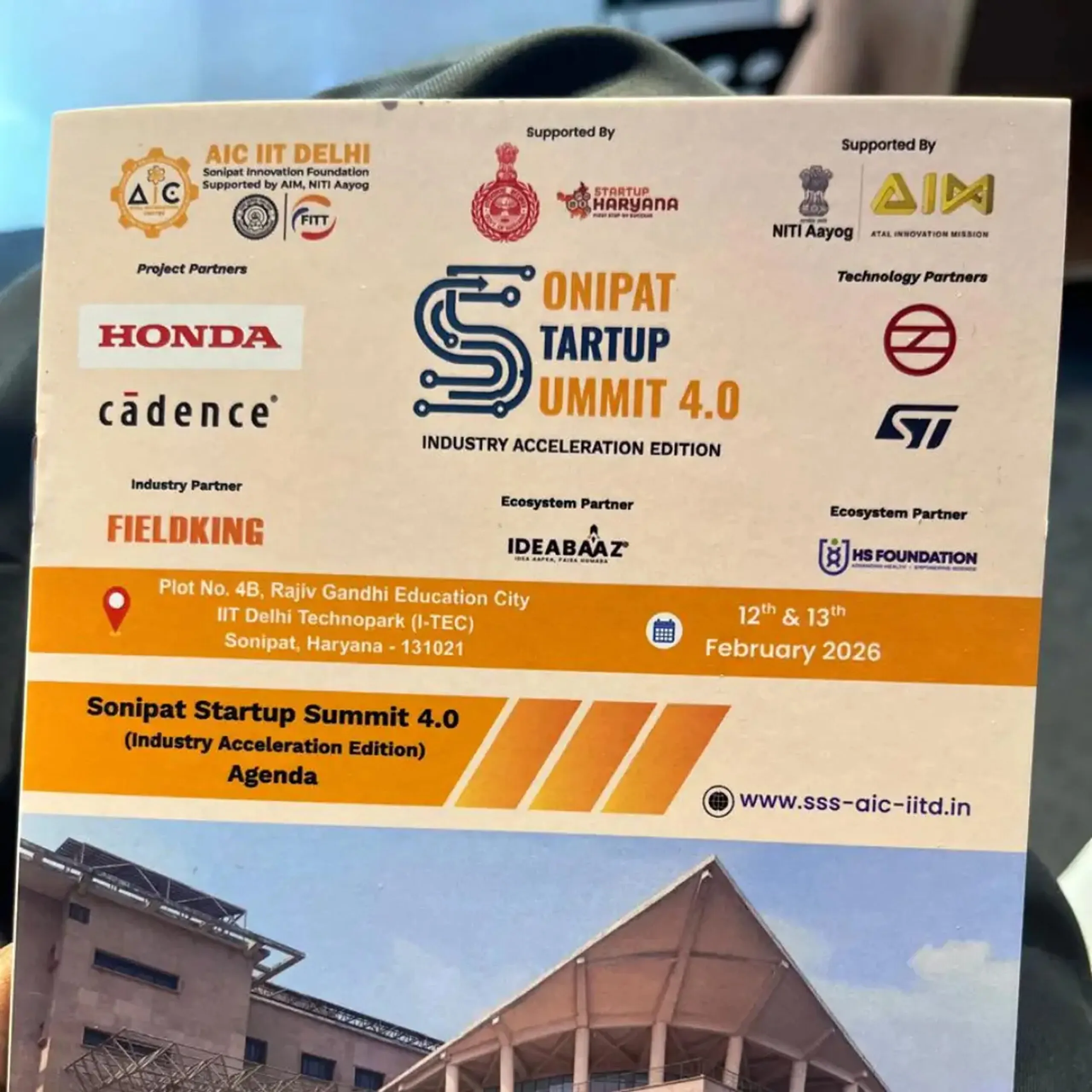 Delegates networking at the Sonipat Startup Summit 4.0 — Industry Acceleration Edition